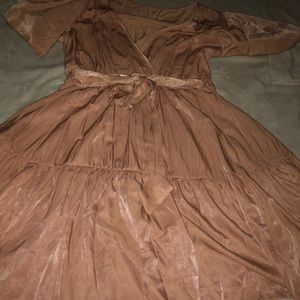 Rustic country ruffle dress